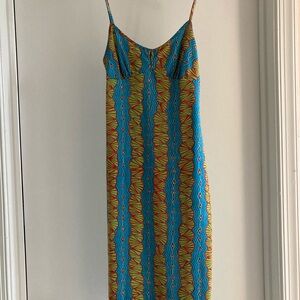 BCBGMaxAzria Colorful Slip Dress